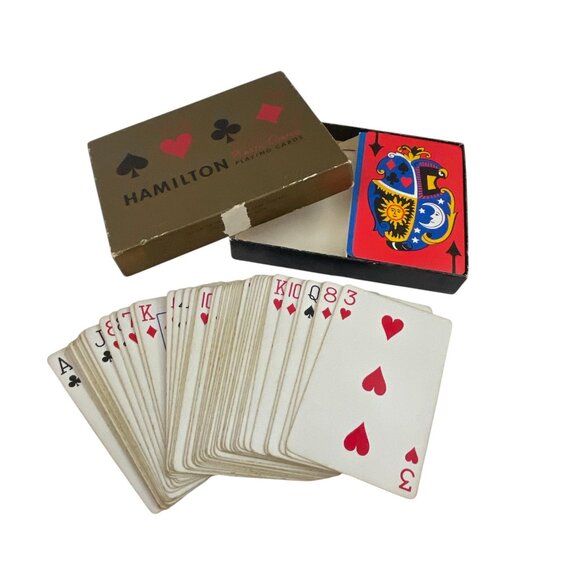 Hamilton Plastic Coated Playing Cards Set In Box - Picture 5 of 7